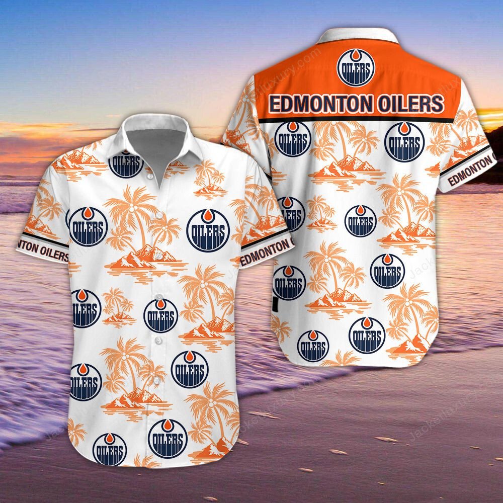 Edmonton Oilers NHL Hawaiians Shirt