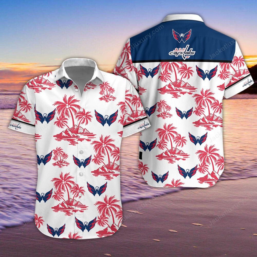 Washington Capitals NHL Hawaiians Shirt