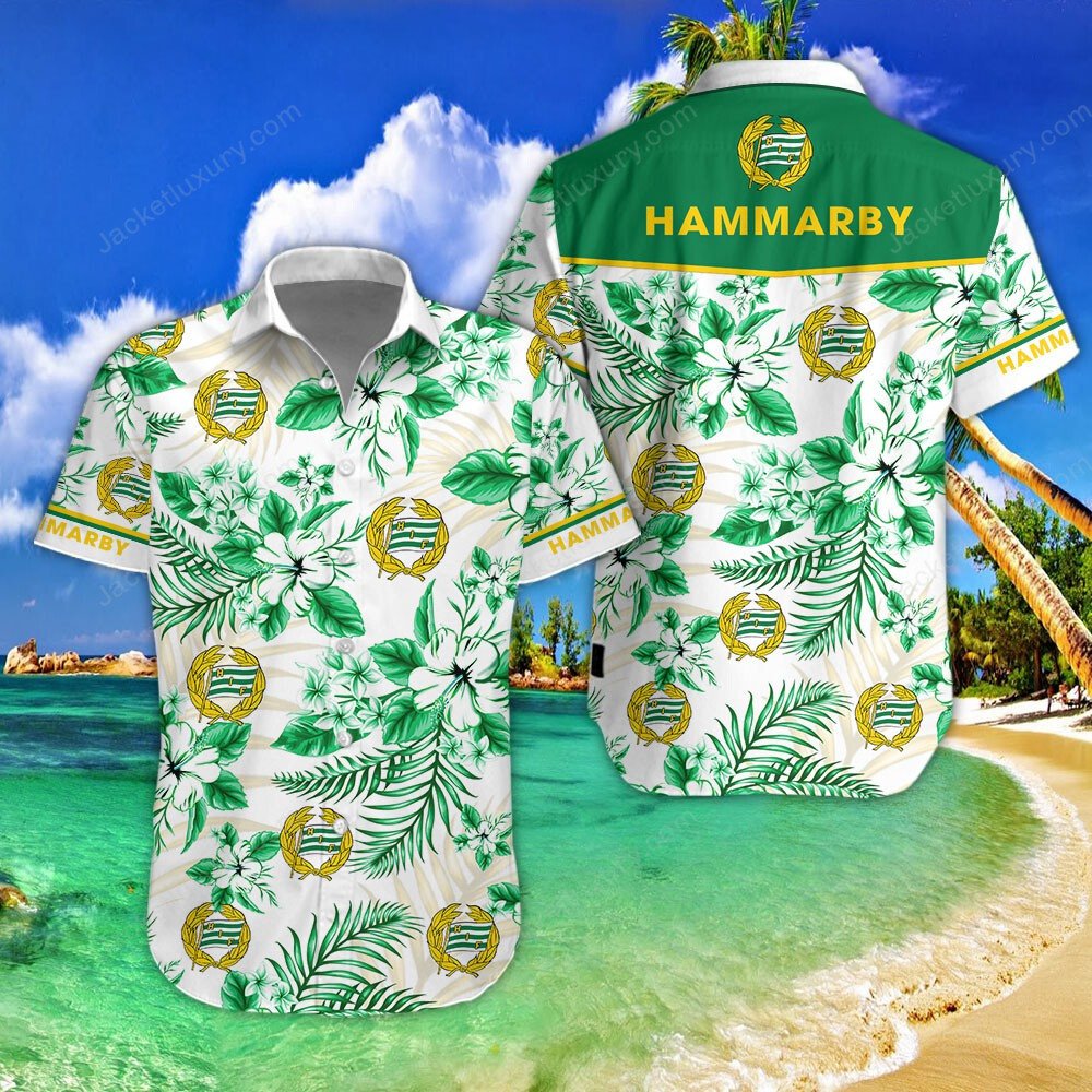 Hammarby Fotboll 2022 tropical summer hawaiian shirt