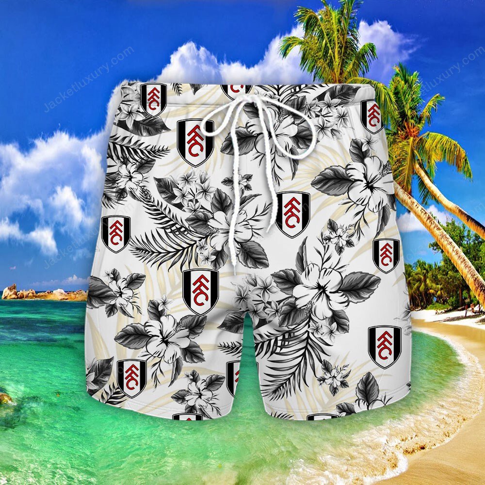 Fulham black 2022 tropical summer hawaiian shirt