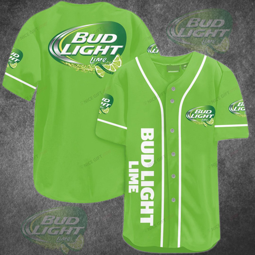 Bud Light Lime Baseball Jersey