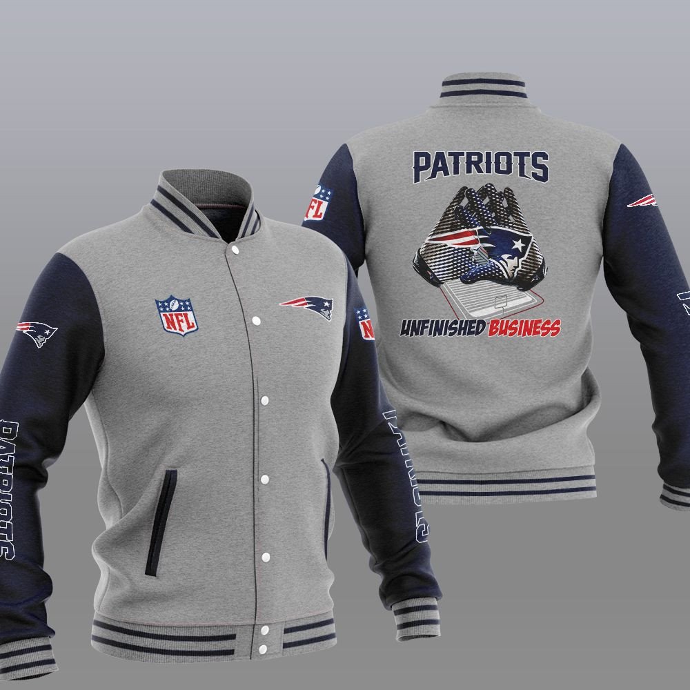 New England Patriots Unfinished Business Varsity Jacket