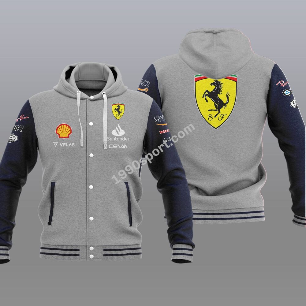 Ferrari Racing 2022 Hooded Varsity Jacket