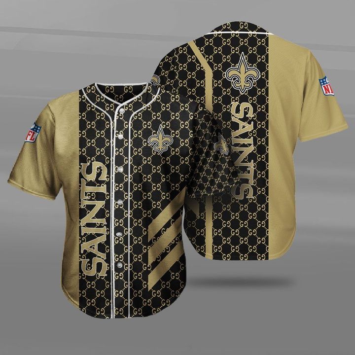 New Orleans Saints NFL Gucci Baseball Jersey