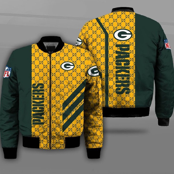 Green Bay Packers NFL Gucci Bomber Jacket