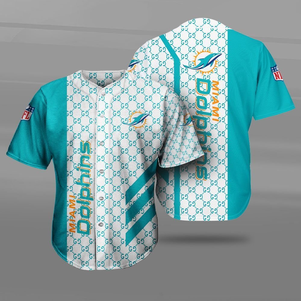 Miami Dolphins NFL Gucci Baseball Jersey