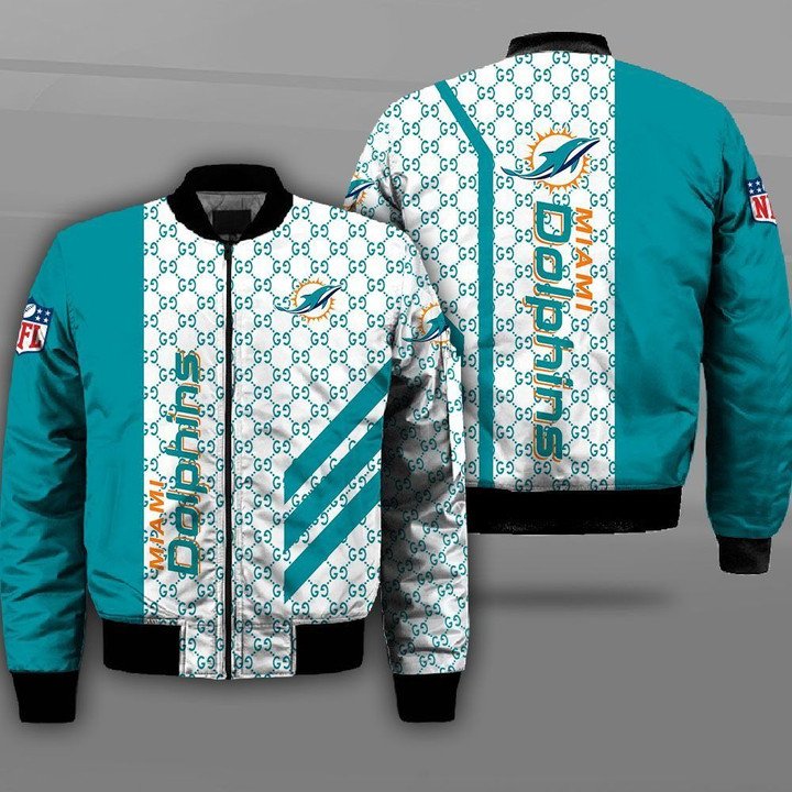 Miami Dolphins NFL Gucci Bomber Jacket