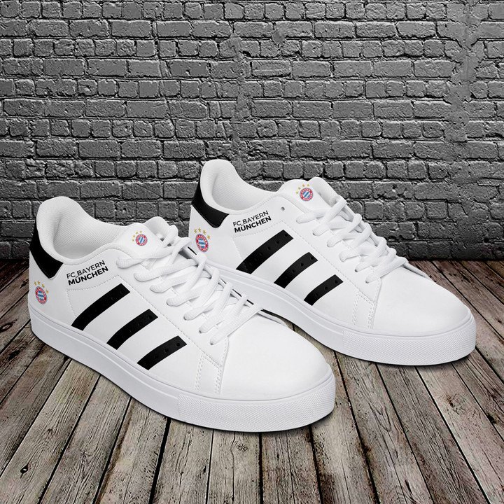 Bayern Muchen Black And White Stan Smith Low Top Shoes