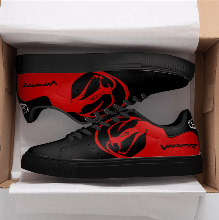 Viper Black And Red Stan Smith Low Top Shoes