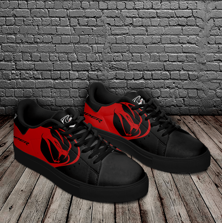 Viper Black And Red Stan Smith Low Top Shoes