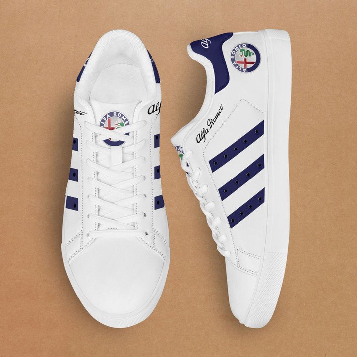 Alfa Romeo Navy And White Stan Smith Low Top Shoes