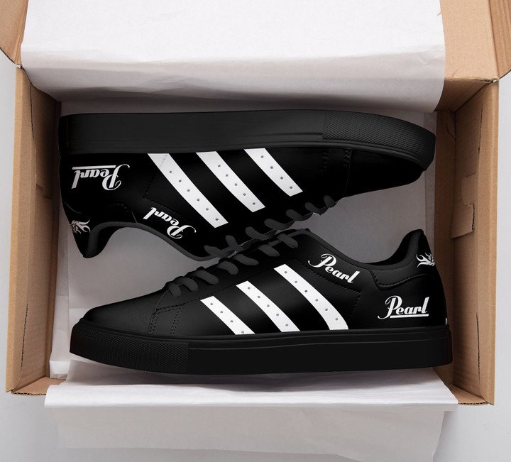 Pearl Drums Black And White Stan Smith Low Top Shoes