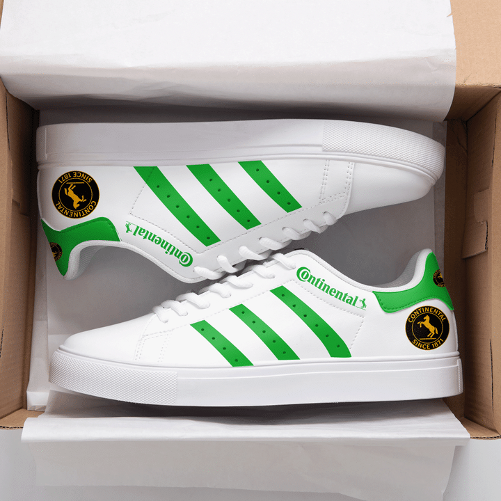 Continental Green And White Stan Smith Low Top Shoes