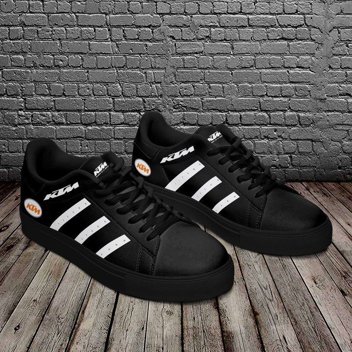 KTM Black And White Stan Smith Low Top Shoes