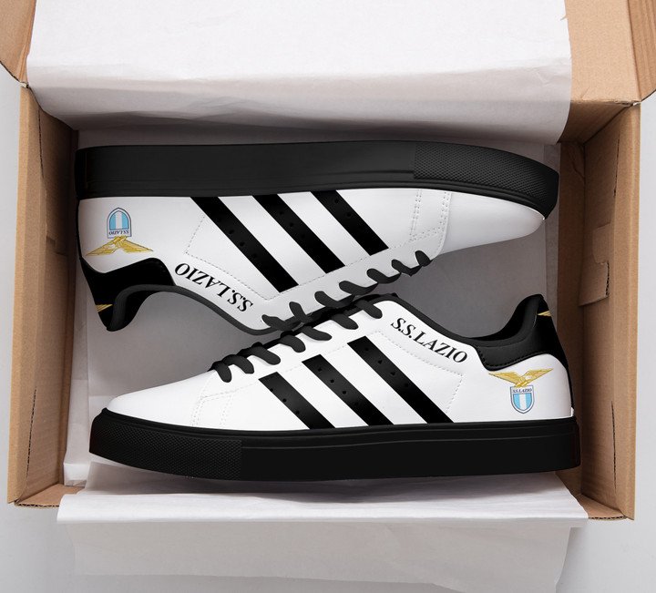 S.S Lazio Black And White Stan Smith Low Top Shoes