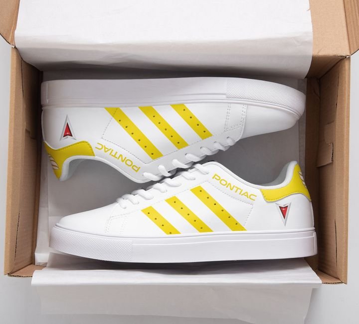 Pontiac Yellow And White Stan Smith Low Top Shoes