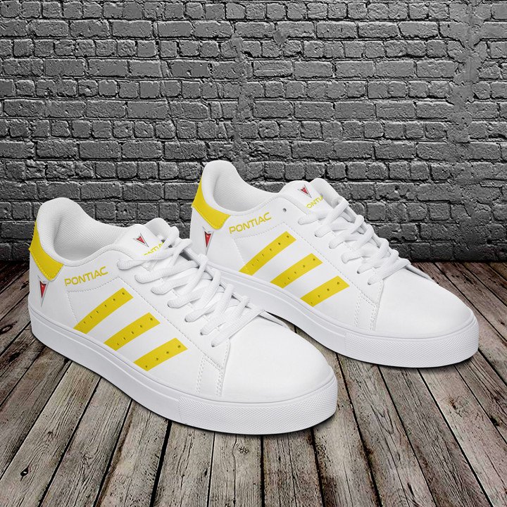Pontiac Yellow And White Stan Smith Low Top Shoes
