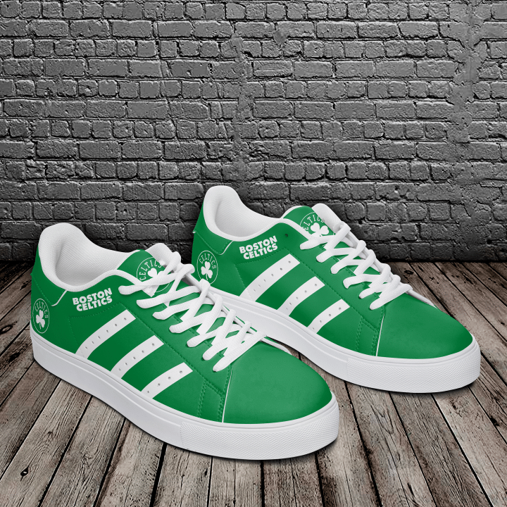 Boston Celtics Green Stan Smith Low Top Shoes