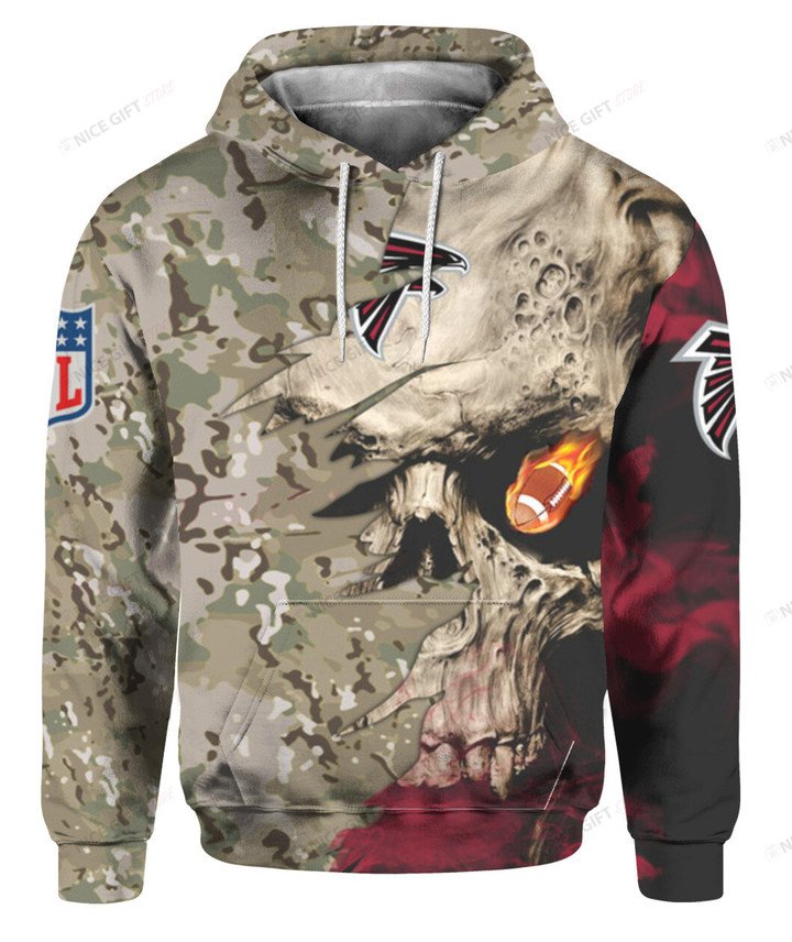 NFL Atlanta Falcons Camouflage 3D Hoodie