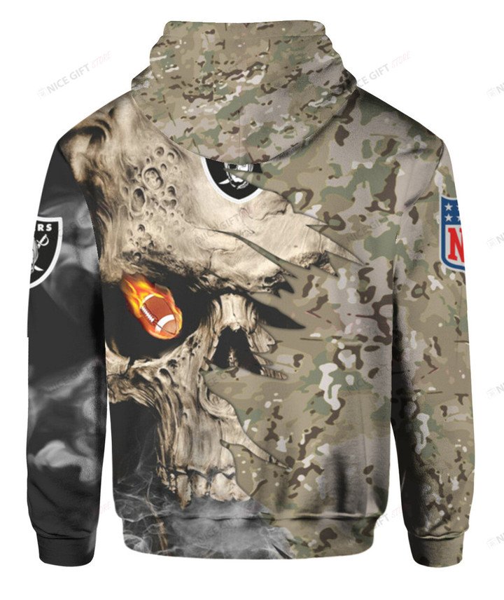 NFL Las Vegas Raiders Camouflage 3D Hoodie