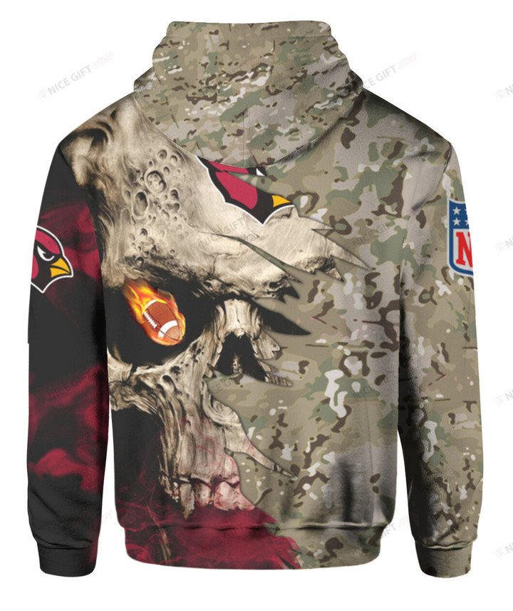 NFL Arizona Cardinals Camouflage 3D Hoodie