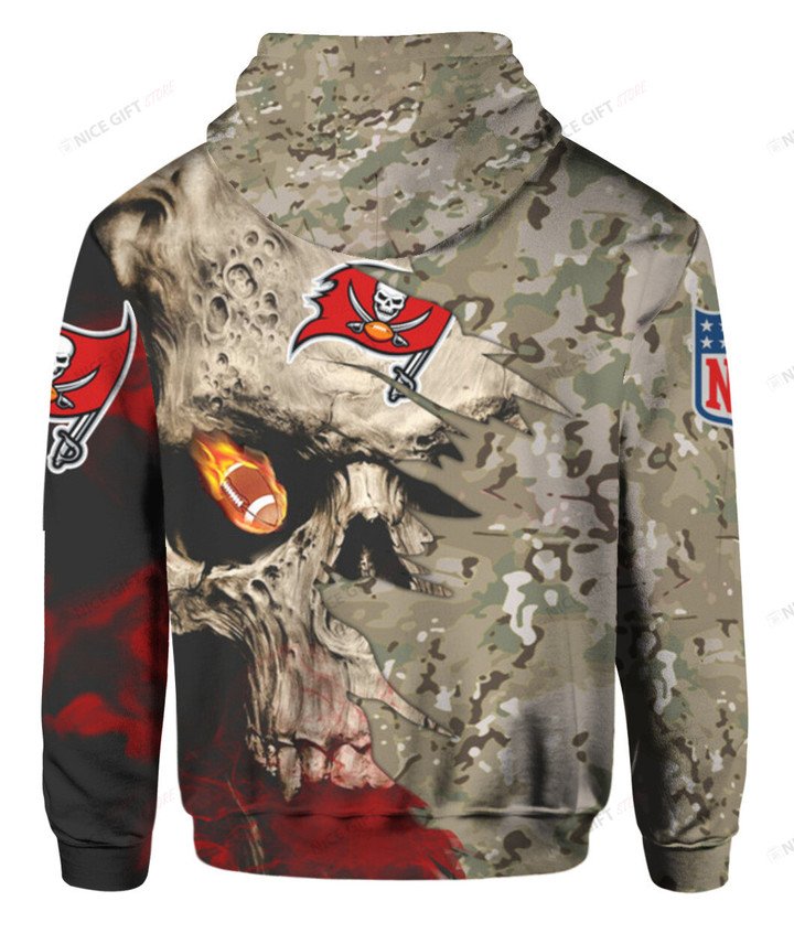 NFL Tampa Bay Buccaneers Camouflage 3D Hoodie