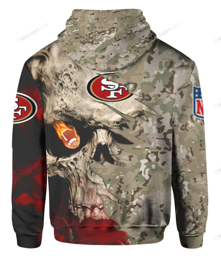 NFL San Francisco 49ers Camouflage 3D Hoodie