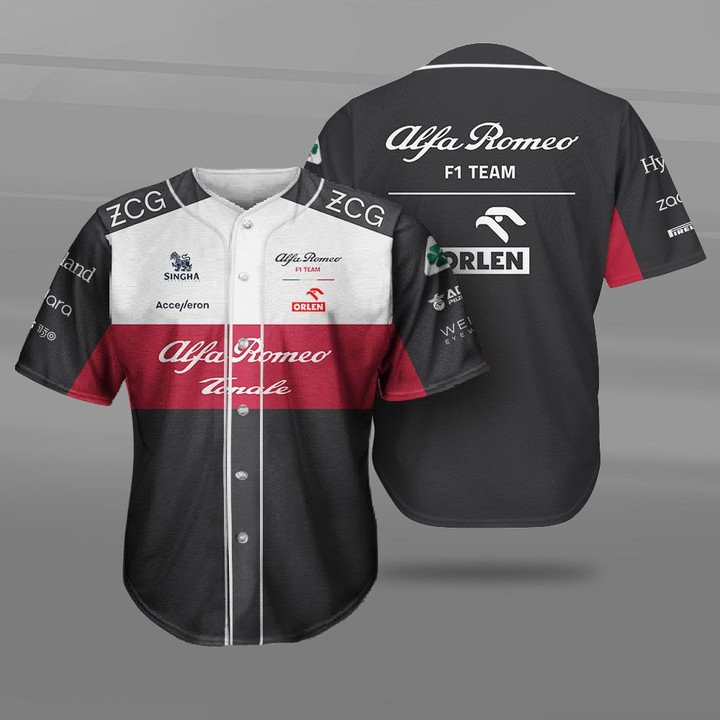 Alfa Romeo Racing F1 Team Baseball Jersey