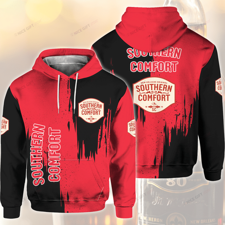 Southern Comfort Black And Red 3D Hoodie