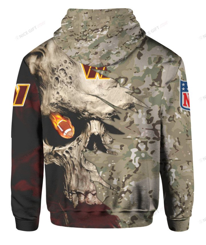 NFL Washington Commanders Camouflage 3D Hoodie