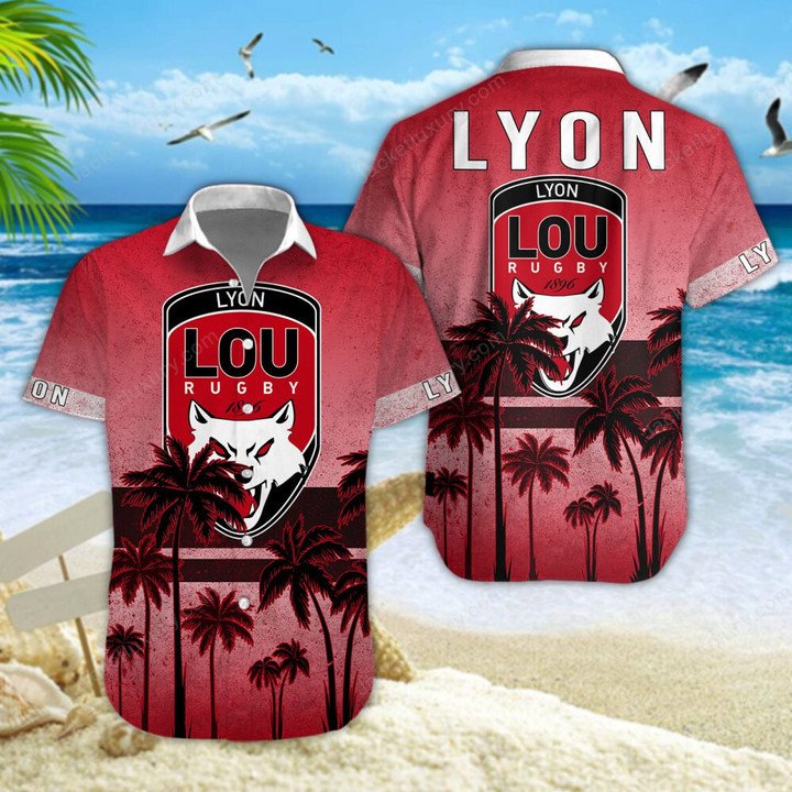 Lyon OU Rugby 1896 Hawaiian Shirt