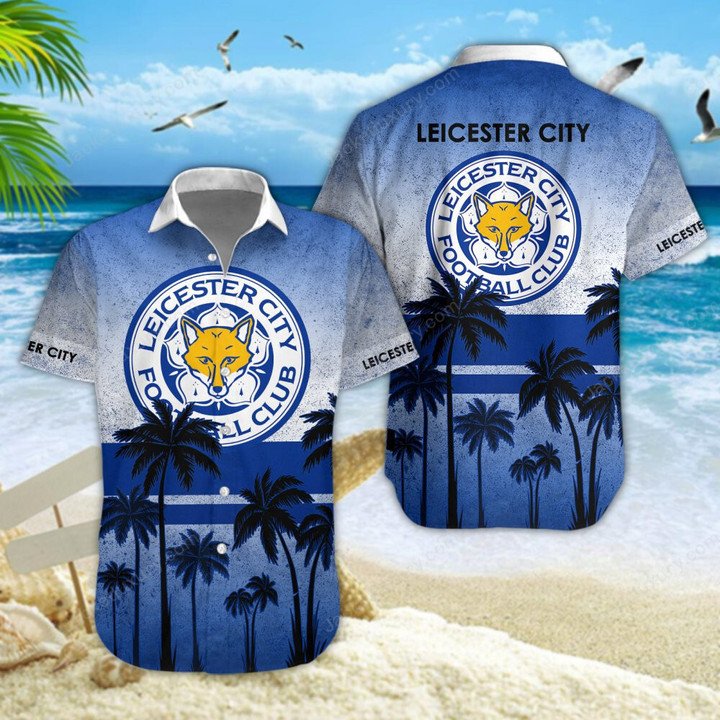 Leicester City F.C Palm Tree Hawaiian Shirt