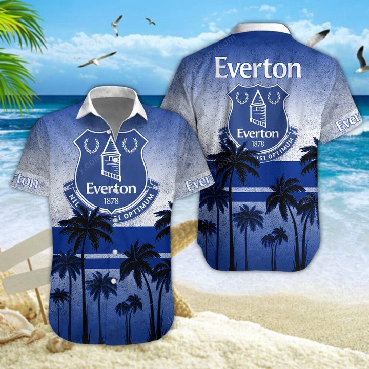 Everton F.C 1878 Palm Tree Hawaiian Shirt