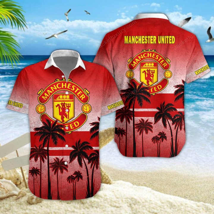 Manchester United Palm Tree Hawaiian Shirt