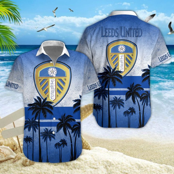 Leeds United F.C Palm Tree Hawaiian Shirt