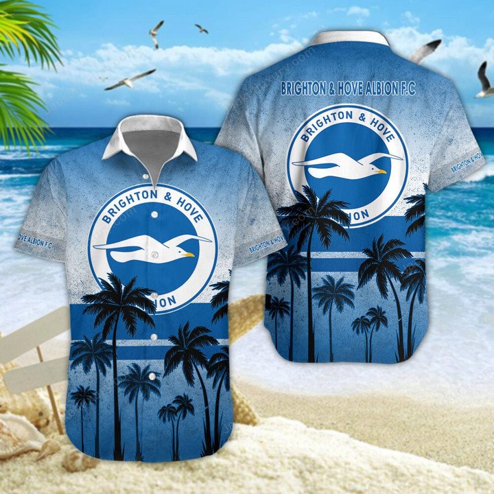 Brighton & Hove Albion F.C Palm Tree Hawaiian Shirt