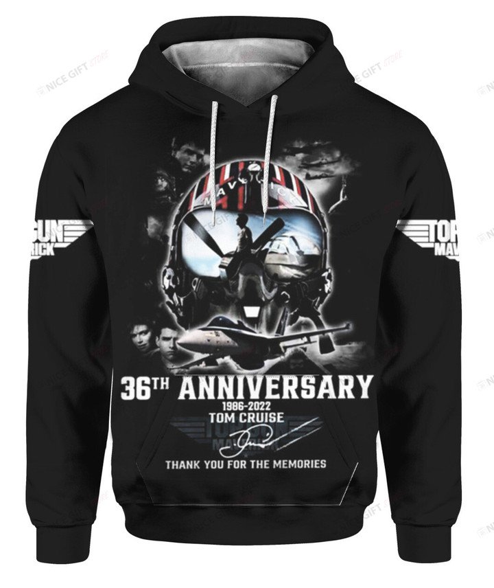 Top Gun Maverick 36th Anniversary 3D Hoodie
