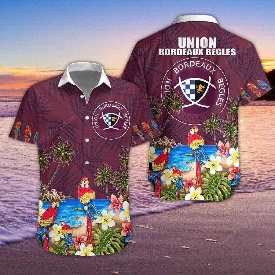 Union Bordeaux Begles Rugby Hawaiian Shirt