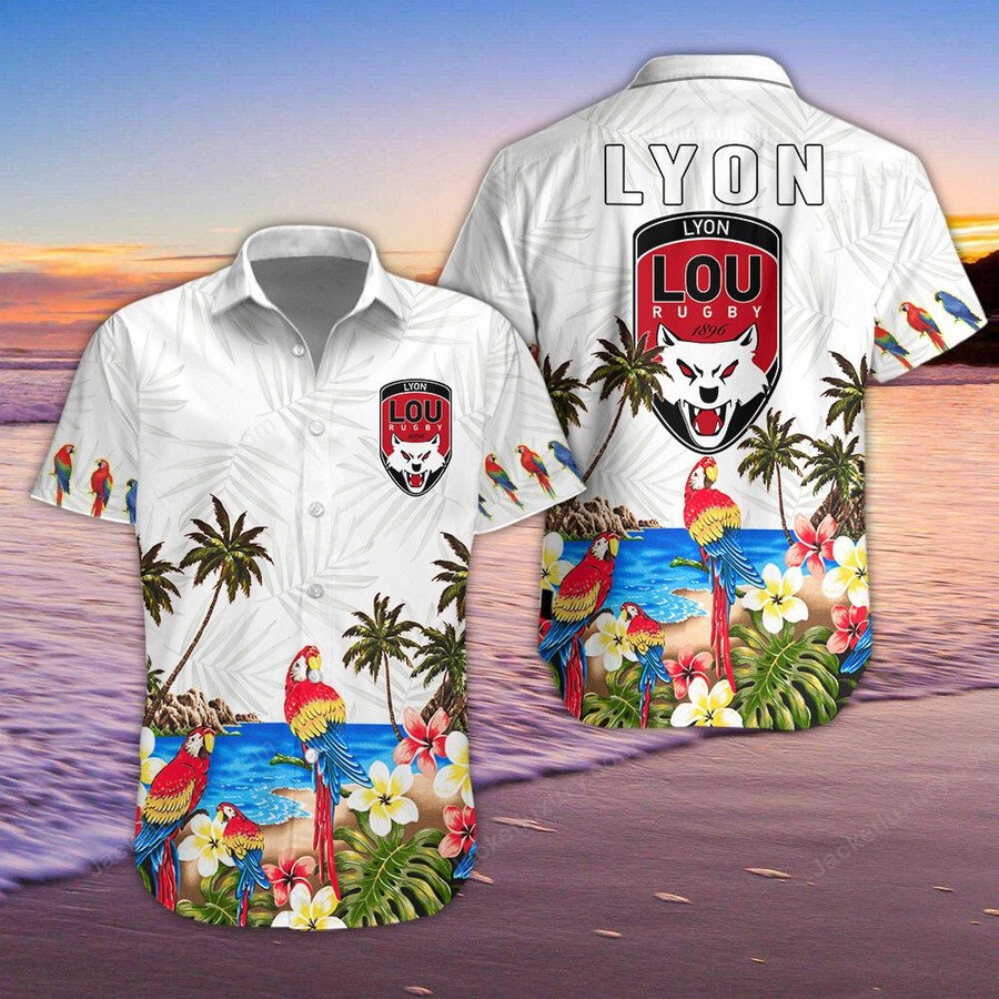 Lyon OU Rugby Hawaiian Shirt