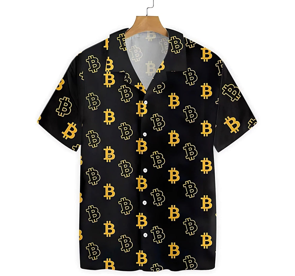 Seamless Bitcoin Hawaiian Shirt