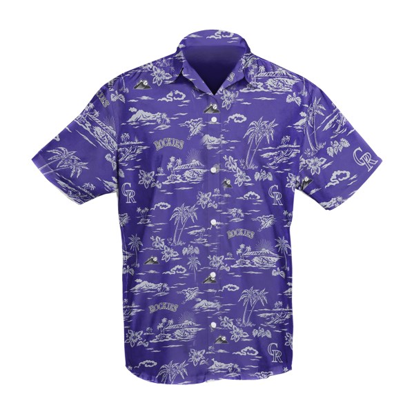 Colorado Rockies MLB Hibiscus Hawaiian Shirt