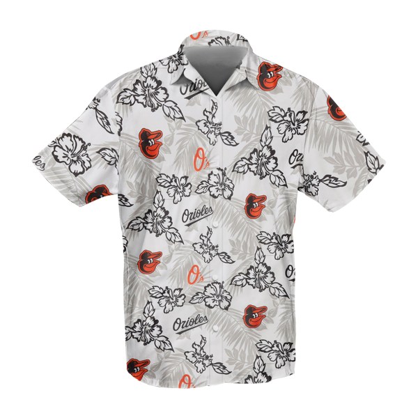 Baltimore Orioles MLB Hibiscus Hawaiian Shirt