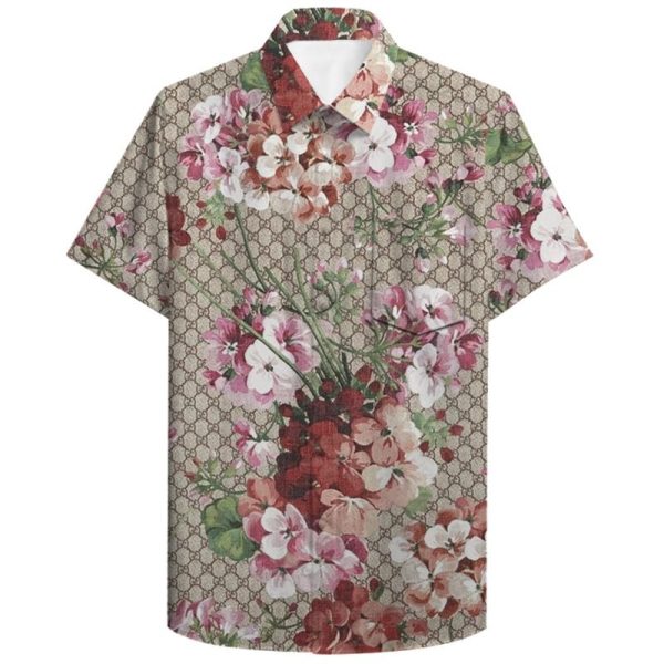Gucci flower pink hawaiian shirt and short