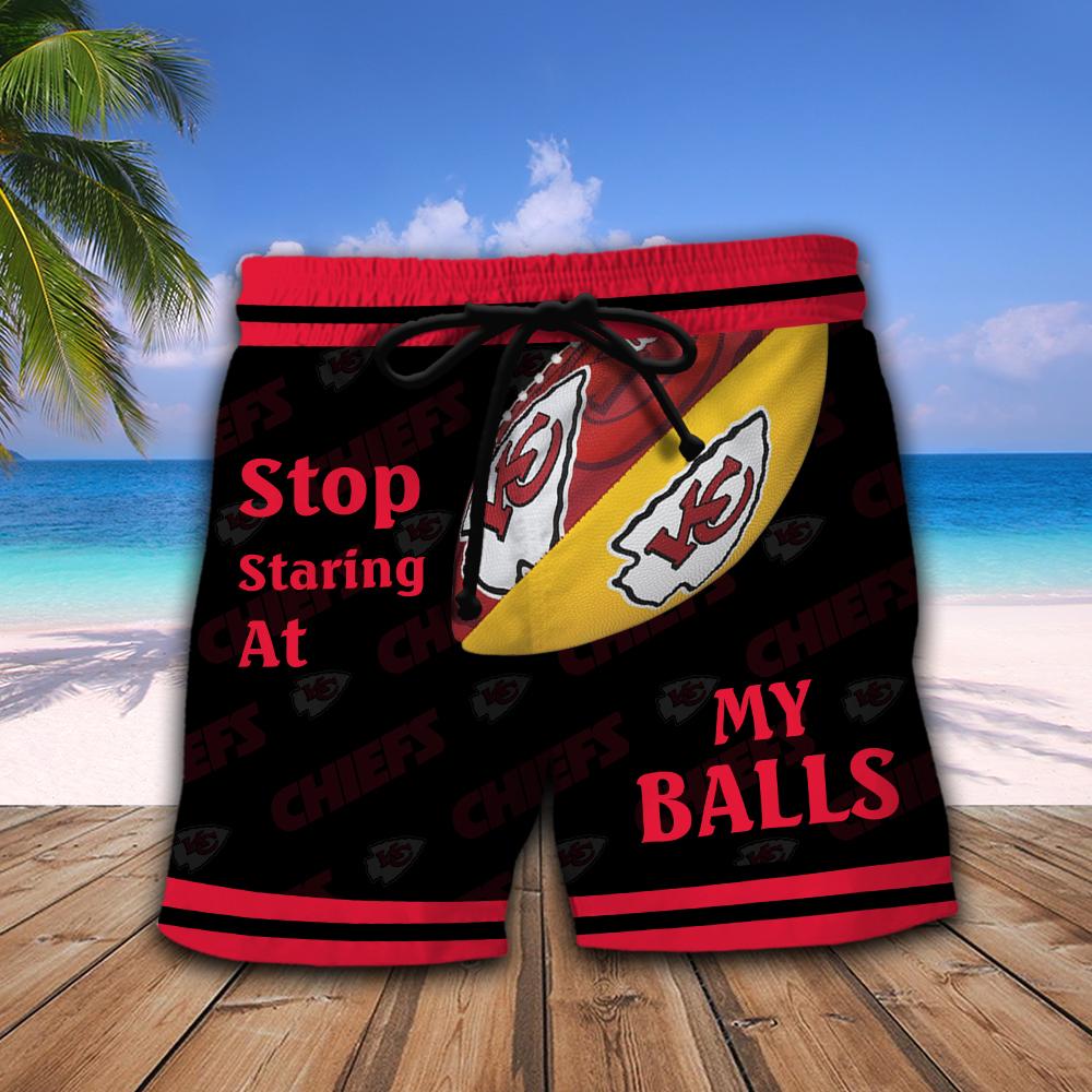 Kansas City Chiefs NFL Stop Staring At My Balls Men Short
