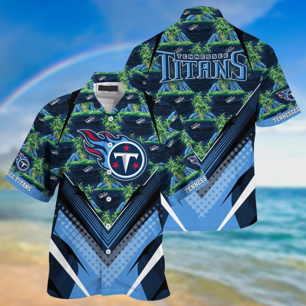 Tennessee Titans NFL Aloha Hawaiian Shirt