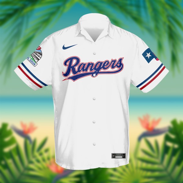 Texas Rangers NFL Personalized Hawaiian Shirt