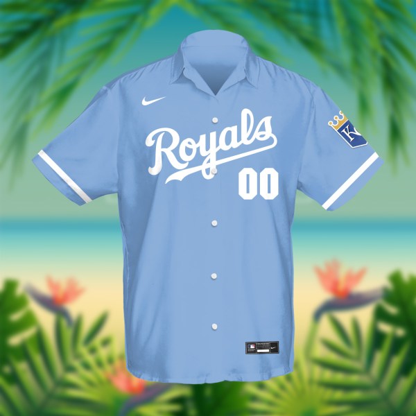 Kansas City Royals MLB Black Personalized Hawaiian Shirt