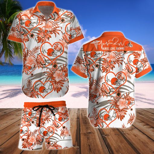 Nurse Love Cleveland Browns Hawaiian shirt