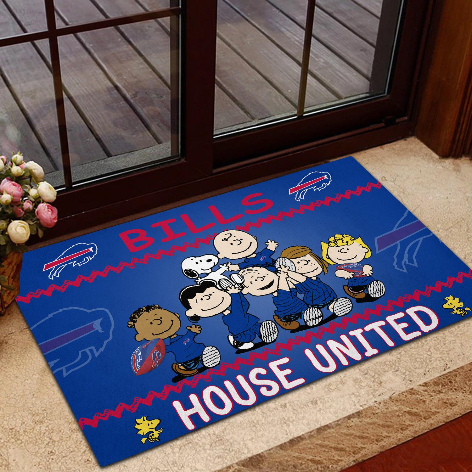 Buffalo Bills Peanuts House United Doormat
