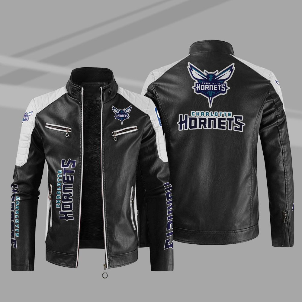Charlotte Hornets NBA Leather Jacket